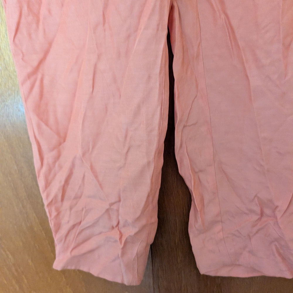 & Other Stories Women's Orange Lightweight Floaty Summer Pants Size 4 - Picture 7 of 8